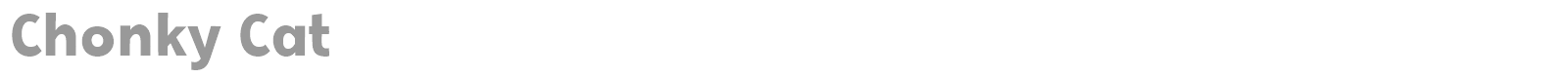 Chonky Cat font preview